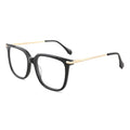 Retro Acetate Glasses Metal Alloy Transparent Square Eyewear Man Glasses Optical Mens Transparent Frame