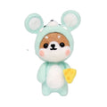 Cute 3D Animal Kit DIY Supplies Set for Rat Mouse Shiba Inu Dog Novelty Gifts Needle Felting Starters Kit Wool Felting Materials