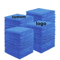 Quick-Dry Microfiber Cleaning Towels Soft and Absorbent Polyester for Car Care Custom Logo Non-Damaging Paint
