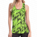OEM Custom Printing Women's Quick Dry Racer Back Running Singlet Lightweight Seamless Summer Running Vest Sleeveless Shirt
