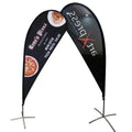 High Quality Custom Logo Design Squire Beach Flag Teardrop Flying Promotional