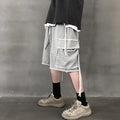 Rainbow Spray Oversized Hip Hop Cargo Pants Shorts Man