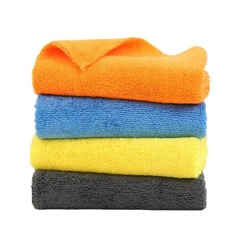 Super Absorbent 350GSM 400GSM Edgeless Microfiber Cleaning Cloth Long Short Pile Towel for Wash/Cleaning