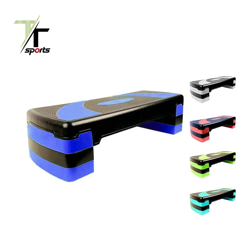 TTSPORTS Wholesale Silkscreen Adjustable Height Aerobic Stepper Fitness Steps Platform