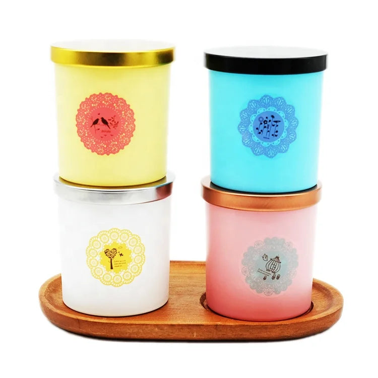 Luxury Pray Blessing Jars Glass Pray Blessing Jar Different Colors Fairy Glass Pray Blessing Jar with Logo Labels