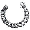 Luster Joyas Hip Hop Fashion Bracelets for Men Charm 925 Sterling Silver Men Chain Bracelet