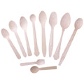 Disposable Mini Birch Wooden Spoon Long Handle Food Grade Individually Packaged Party Coffee Yogurt Ice Cream Wooden Cutlery