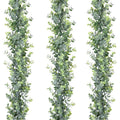 O-X640 Wholesale Artificial Plants Plastic Eucalyptus Vines Indoor Outdoor Home Garden Decorations Grey Green Eucalyptus Garland