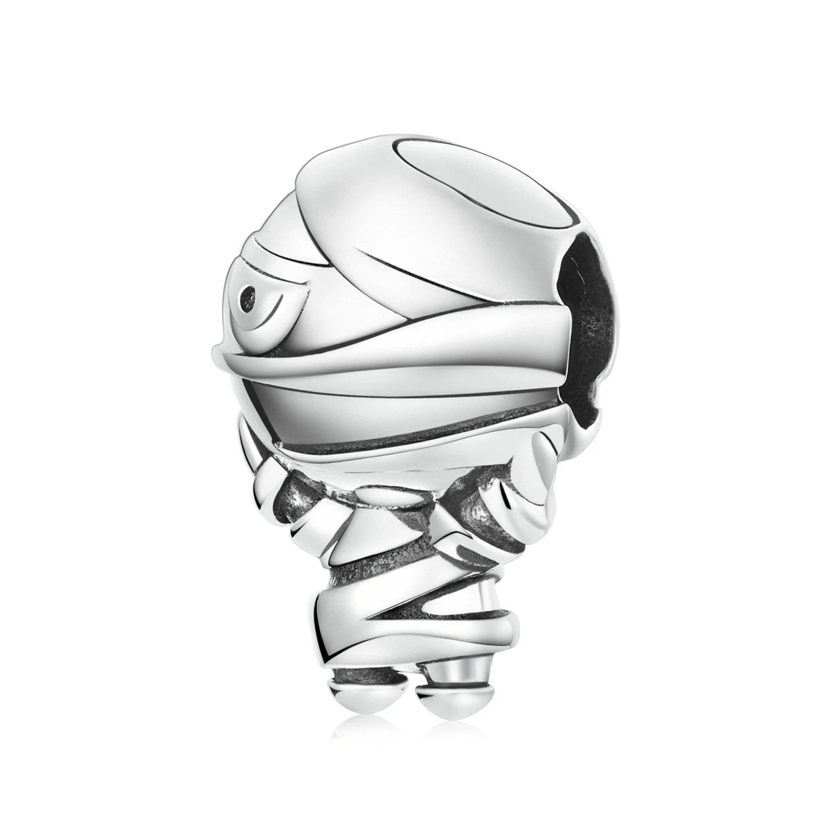 925 Sterling Silver Mummy Charms Bead Fit Bracelet Bangle Vintage Charms DIY Women Fashion Jewelry Making SCC2070