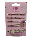 Fashion Womens Hair Accessories French Bridal Crystal Pearl Hair Clips Cubic Zircon Gemstone Rhinestone Hair Pins