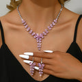Banquet Style Fashionable Bride Jewelry Set Suitable for Gift Giving at Banquets and Parties