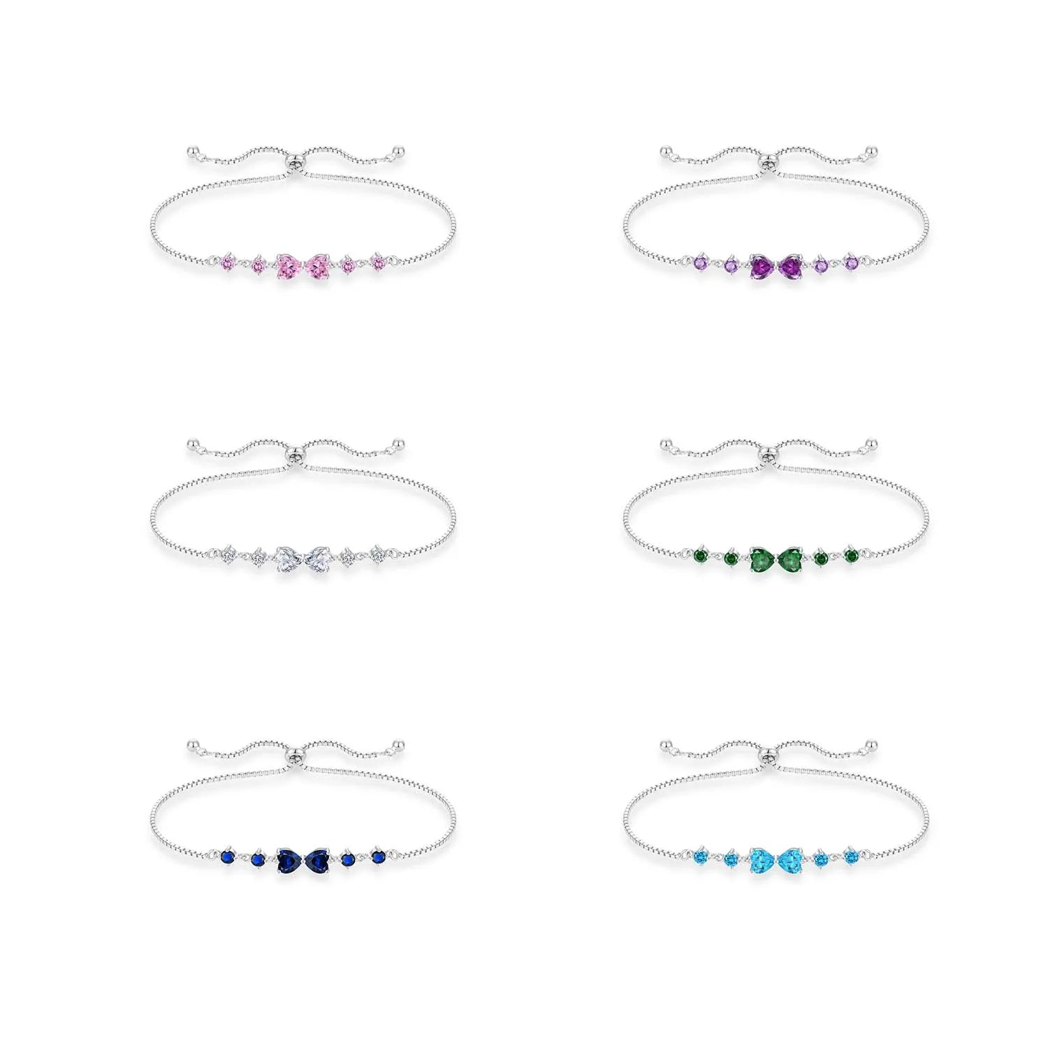 Qingxin Custom OEM 925 Silver Jewelry Fashion Fine Jewelry Zircon Bracelet Bangle for Women