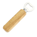 Wooden Handle Stainless Steel Beer Bottle Opener Drinks Bottle Opener for Home Party Bar Bartenders