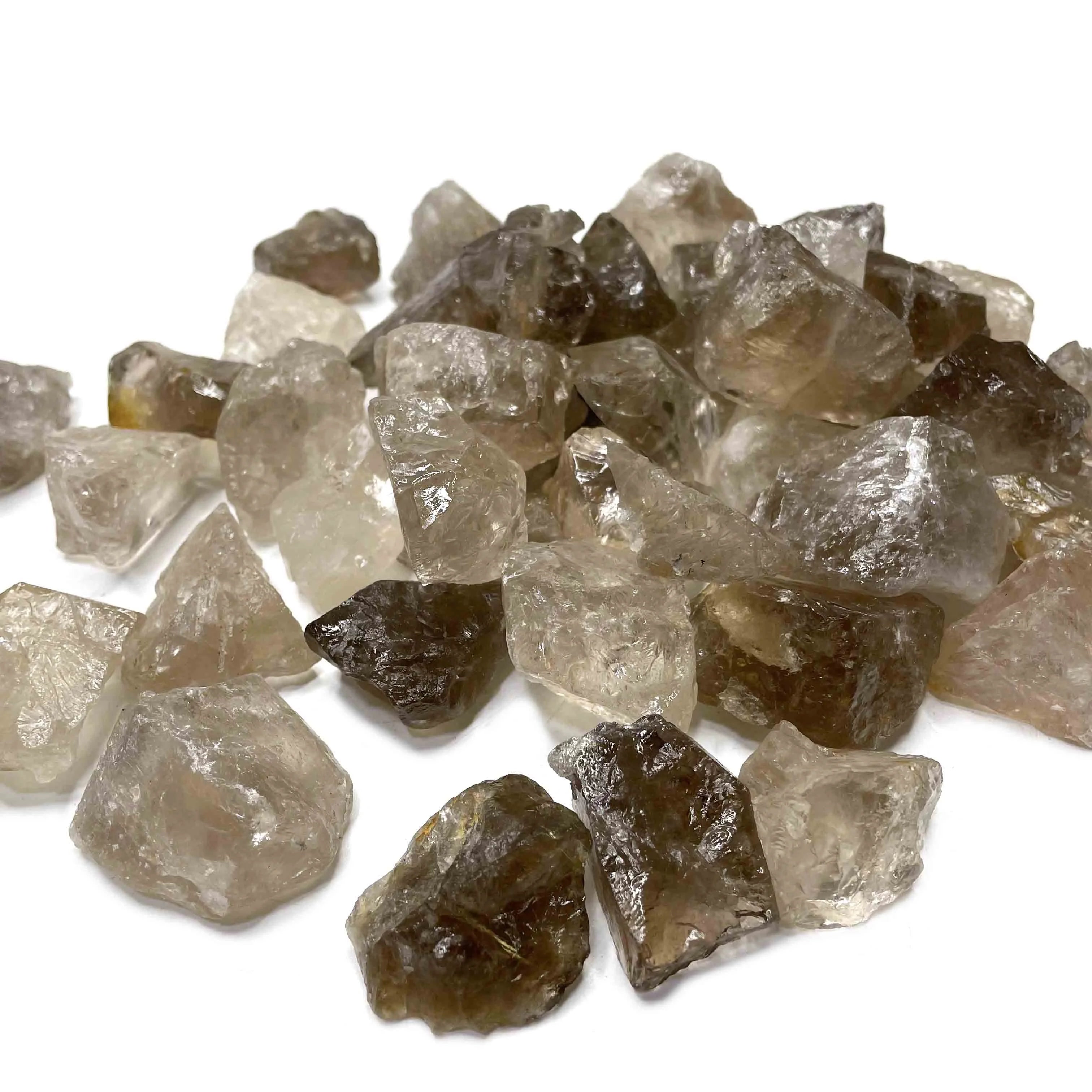 3-5CM Wholesale Spirit Natural Irregular Raw Smoky Quartz Crystal Healing Stones