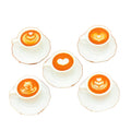 New Style Simulation Coffee Cup Withe Plate Resin Charms for DIY Jewelry Craft Decoration Dollhouse Miniature Tableware