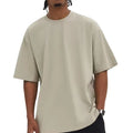 Custom Eco-Friendly Heavy Weight Knitted 240GSM Solid Color 100% Cotton Printed Loose Fit Mens Short Sleeve T-Shirt