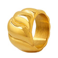 Factory Direct Supply Trendy Ring Waterproof Stainless Steel Surgical Couple Ring