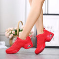 Women's Hip Hop & Jazz Dance Shoes Modern Sporting Sneakers with Mesh Ventilation Breathable Ladies Sports Shoes