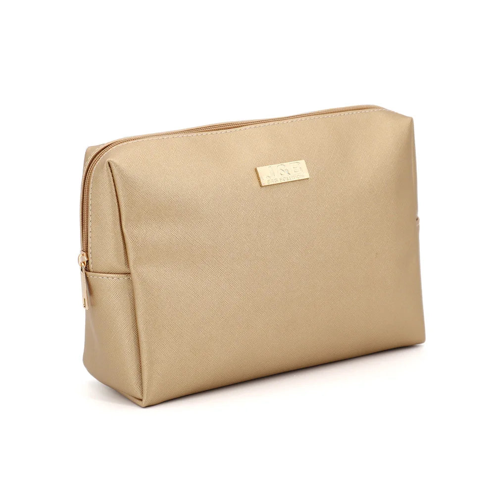 Hot Sale Travel Cosmetic Bag with LOGO Custom Fashion Makeup Storage Packaging Pouch PU Leather Toiletry Zipper Bag