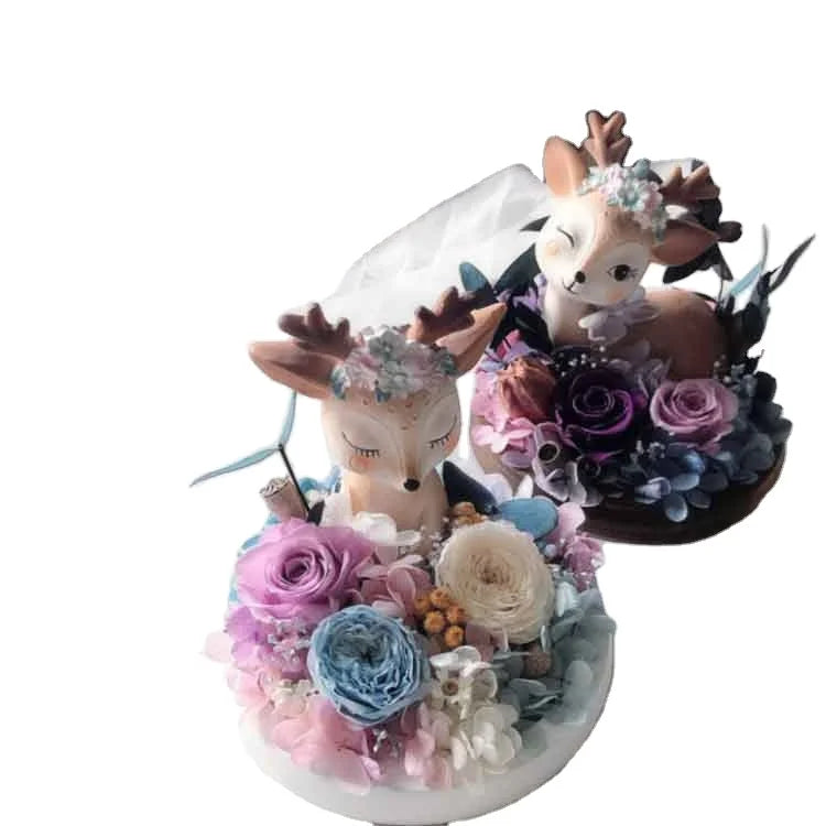 Wedding and New Year Gifts for Guests Car Accessories Decoration Handcrafted High Quality Preserved Flower