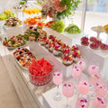 SHP Custom Wedding Decoration Acrylic Display Stand and Acrylic Dessert Cake Snack Buffet Food Display Stand