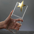 Wholesale Blank Star Crystal Trophy Custom Laser Engraving Crystal Trophy Award for Souvenirs