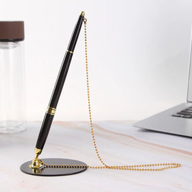 Luxury 31.50inch High Quality Metal Table Pen Chain Custom Logo Print for Sports Body Corporate Bank Counter Ballpoint Pens