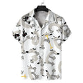 Hot Sale Men Dress Shirts Summer Tropical Beach Shirts Loose Fit Button up Aloha Hawaiian Shirt