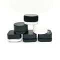 Black Glass Jar 5ml 9ml Cosmetic Clear Concentrate Glass Jar Wax Concentrate Jars with Child Resistant Lid