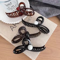 High Quality Sweet Style Simple Bow Acrylic Hair Claw Clips Factory Wholesale Hair Accessories for Women MegaBDM