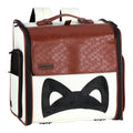 Dog Cat Carrier Backpack Expandable  Leather Pet Travel Portable Bag Carrier for Cat and Small Dog Home and Outdoor