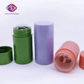 Yueshunxing Factory Wholesale 30g 40g Solid Empty Deodorant Container Round Matte Cosmetic Cream Jars Deodorant Stick Container