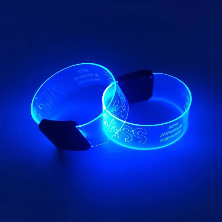 Party Supply Sound Activated Led Wristbands Bracelet Magnetic Changing Color Led Light up Bracelet