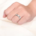 Handmade Promise Luxury Wedding Ring for Women 925 Sterling Silver with Diamond Fashionable Engagement Jewelry Wholesale