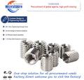 Custom Stainless Steel Thread Inserts Inside and Outside Threaded Screw Fasteners Manufacturer Nut Bolt