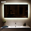 Modern LED Illuminated Full-Length Crushed Diamond Mirror Rectangular Aluminum Standing Floor Graphic Design Solution