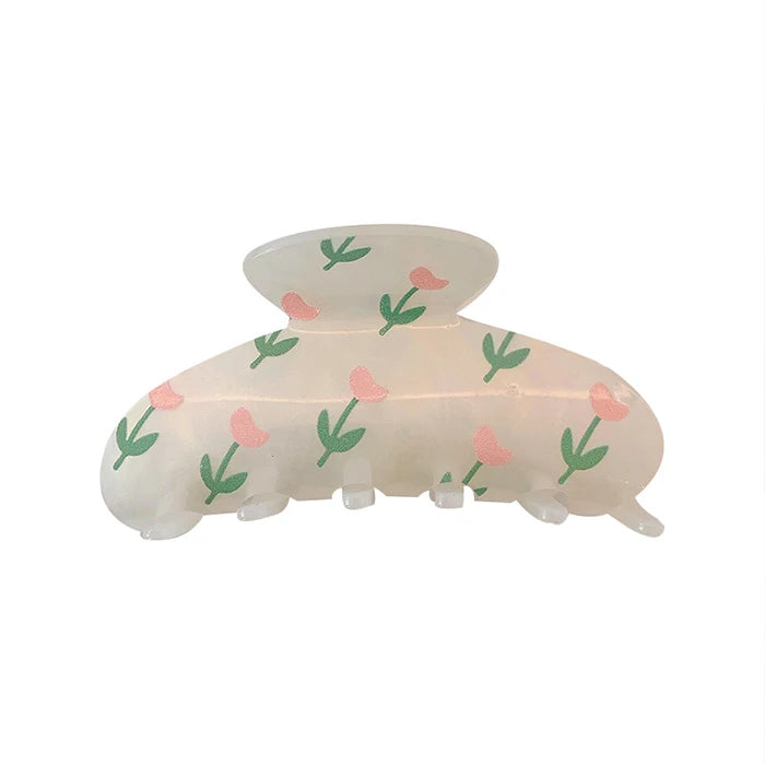 Wholesale Print Cute Heart Crown Flower Alligator Hair Claw Clips for Girls