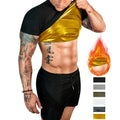 Hot Custom Sports Fitness Training Body Building Men's Outdoor Sauna Clothes Sweat Compression T-Shirt Sauna Suit  Manufacturer