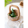 Wholesale Wood Basket    Wood Hand Carved Fruit Basket Root Carved Wood Baskets