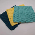 Y-F 100% Cotton Crochet Kitchen Dishcloth Set Dish Scrubber Linens Dish Towel Hot Pad With Logo