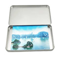 177x107x15mm rectangular gift card box custom tin box make up brush packing box