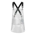 Wholesale New Fashion Clear Transparent Waterproof Work Apron for Hair Stylist Hair Salon Women's Woven TPU Washable TPU Women's
