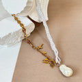 Gold Plated 316L Stainless Steel Mariner Chain Anchor Necklace Coffeebean Chain Pig Necklace Fashion Beaded Necklaces