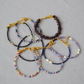 Fashion Natural Stone Fresh Water Pearl Zircon Crystal Bracelet Simple Stack With Fine Beaded Bracelet for Women