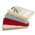 High End Velvet Wood Jewellery showcase Jewelry Organizer Packaging Display Tray Set Stand Holders for Bangle Bracelets