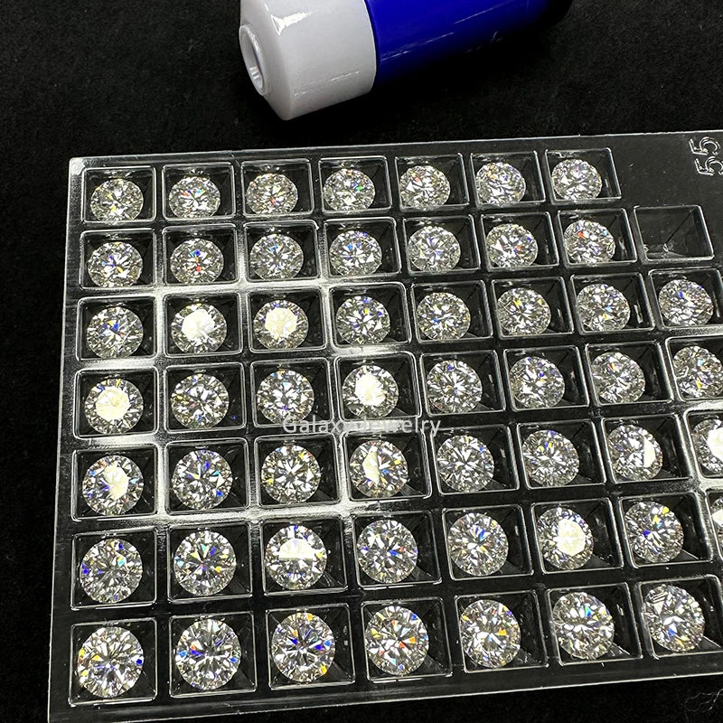 Wholesale Price GRA Certificate High Quality Synthetic VVS D Color Loose Moissanite Stone Diamonds for 925 Silver Ring