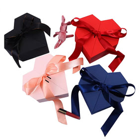 Joyway Hotselling pink Paper Boxes Folding Gift Boxes with Lid for Presents Underwear with Ribbon and Magnetic Closure