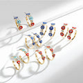 Wholesale Ins Big Gold Hoops Earrings 18K Gold Plated Earrings Hoop Earring for Women
