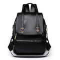 Customised Cheap Faux Leather Backpack for School Girls PU Material with Polyester Lining and Zipper Closure