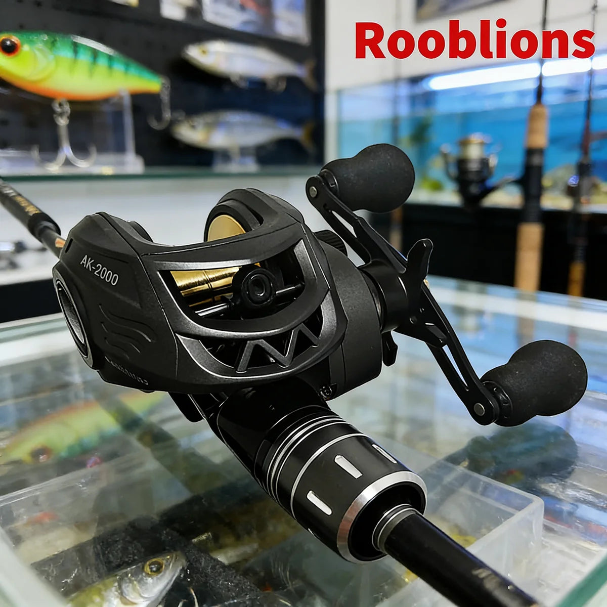 [Germany Stock]Rooblinos AK2000 Waterdrop Reel with Dual-Speed Anti-Backlash and Anti-Twist Function